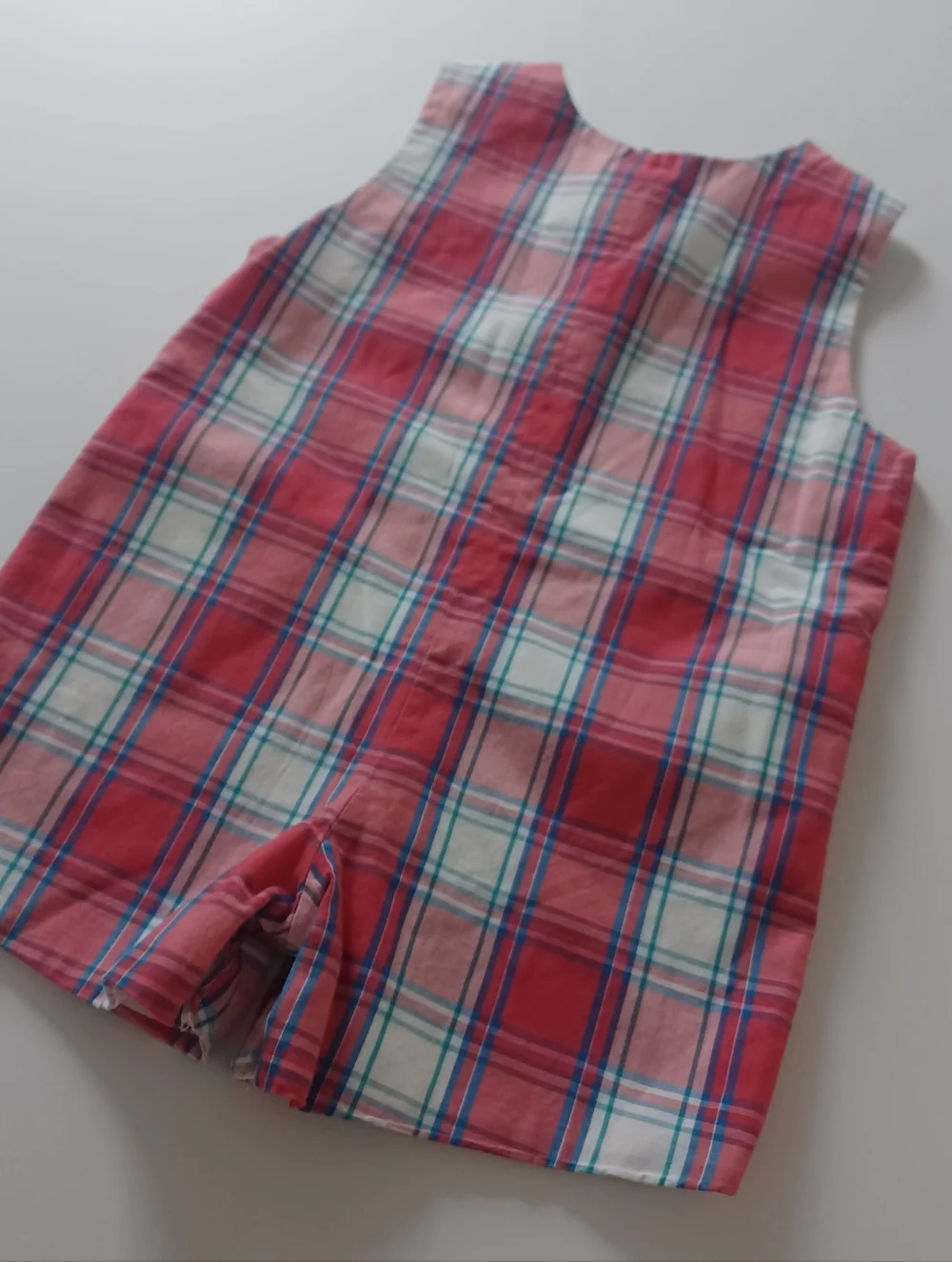 Bella Bliss Plaid Romper Shortall Boys Sz 9M